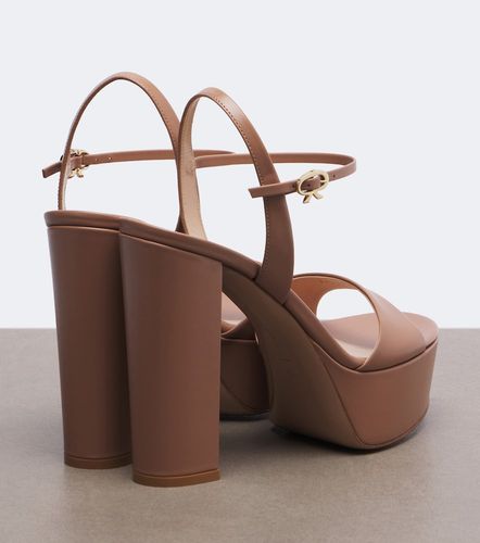 Sandales à plateau en cuir - Gianvito Rossi - Modalova