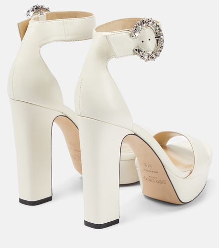 Sandales Mionne 120 à plateau en cuir - Jimmy Choo - Modalova