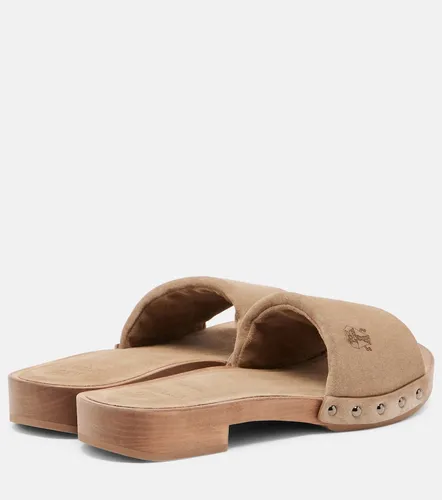 Brunello Cucinelli Mules en daim - Brunello Cucinelli - Modalova