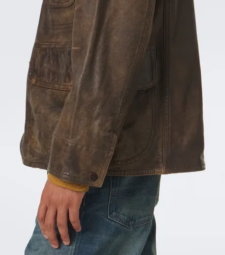 Veste en cuir et velours côtelé - RRL - Modalova