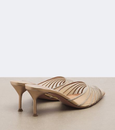 Mules Dream Girl en mesh et cuir - Aquazzura - Modalova