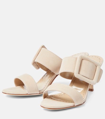 Manolo Blahnik Mules Gable en daim - Manolo Blahnik - Modalova