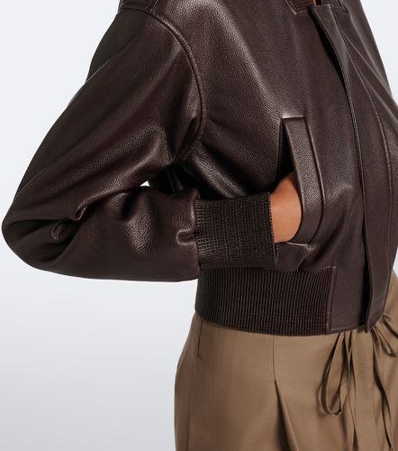 Veste bomber courte Noland en cuir - Ralph Lauren Collection - Modalova