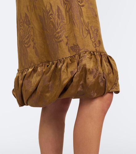 Robe nuisette en satin et brocart - Ferragamo - Modalova