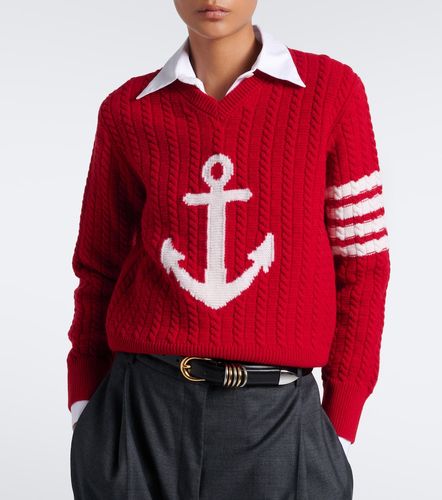 Pull 4-Bar en laine vierge - Thom Browne - Modalova