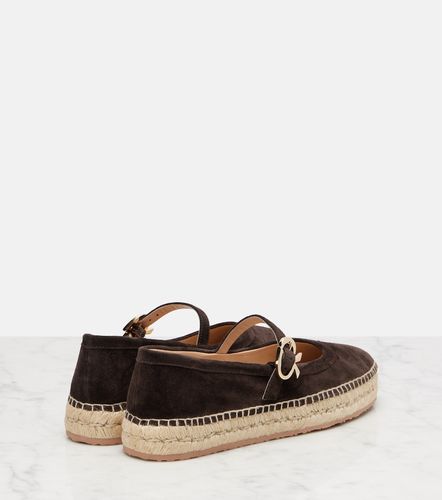 Espadrilles Mary Jane Elda en daim - Gianvito Rossi - Modalova