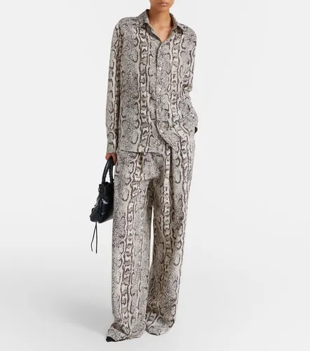 Chemise en soie à imprimé - Balenciaga - Modalova