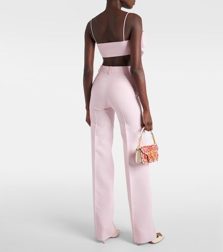 Pantalon ample en laine et soie - Valentino Garavani - Modalova
