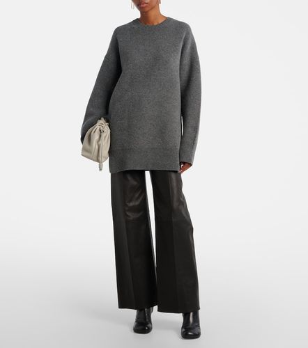 Pantalon Le Slim Palazzo à taille haute en cuir - Frame - Modalova