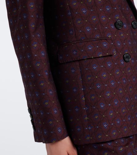 Blazer en laine et coton à motif floral - Etro - Modalova