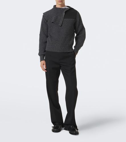 Pull en laine, cachemire et cuir - Bottega Veneta - Modalova