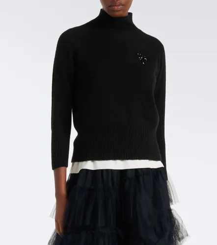 Pull col roulé en cachemire à ornements - Simone Rocha - Modalova