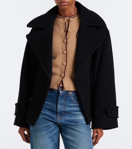 Chloé Cardigan en laine et cachemire à logo - Chloe - Modalova