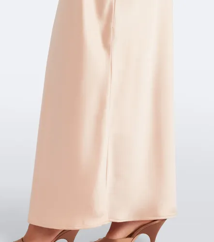 Robe longue Myra en satin à dentelle - Aya Muse - Modalova