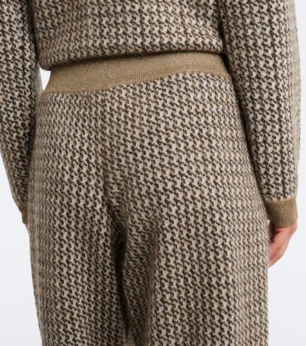 Pantalon droit en mohair et laine mélangés - Brunello Cucinelli - Modalova