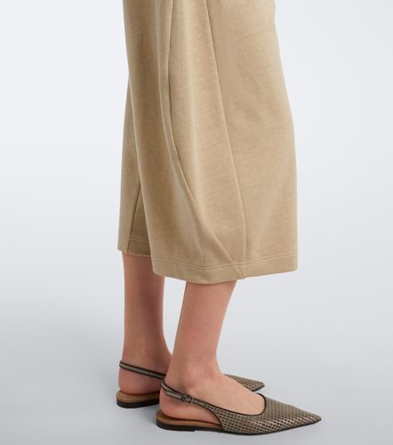 Jupe-culotte en coton et lin - Brunello Cucinelli - Modalova