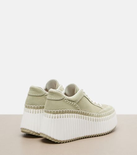 Chloé Baskets compensées Nama en daim - Chloe - Modalova