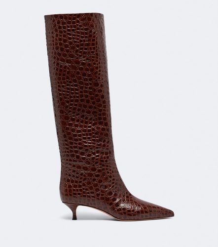 Le Monde Béryl Bottes Babouche en cuir façon croco - Le Monde Beryl - Modalova