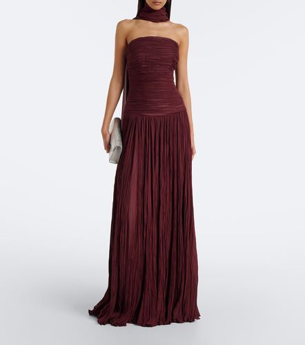 Robe longue bustier à foulard - Marmar Halim - Modalova
