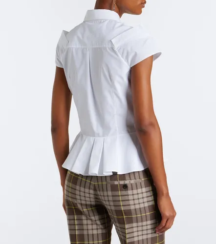 McQueen Chemise en coton à basque - McQueen - Modalova