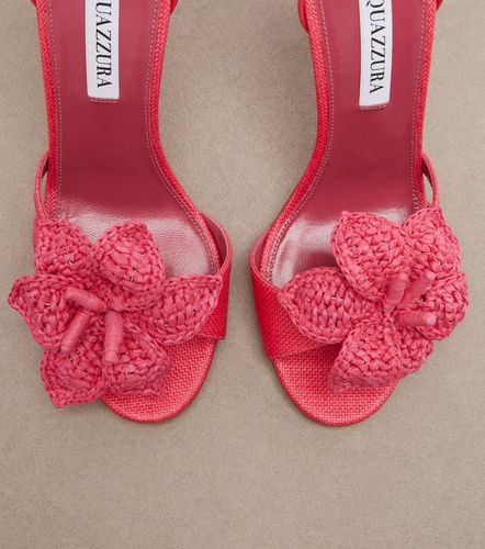 Sandales Calypso en raphia à appliqués - Aquazzura - Modalova
