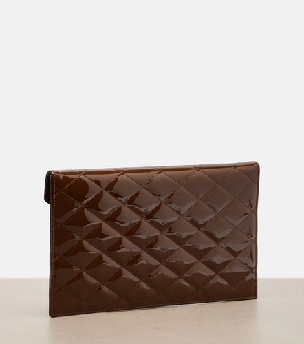Pochette Paris en cuir verni matelassé - Saint Laurent - Modalova