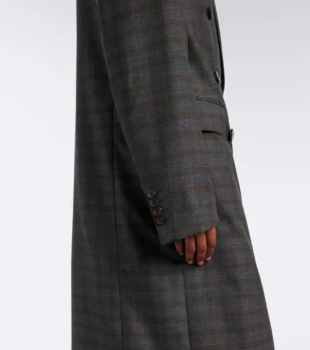 Manteau en laine à carreaux - Dries Van Noten - Modalova