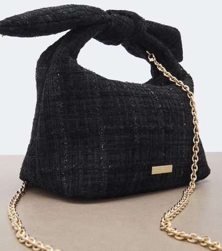Sac à main Bow Tie Mini en tweed - Aquazzura - Modalova