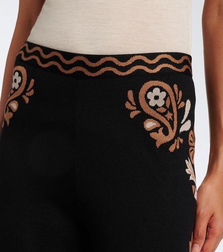 Pantalon ample Island Roots en laine et soie mélangées - Alanui - Modalova