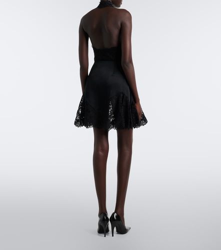 Mini-jupe en satin à dentelle - Stella McCartney - Modalova