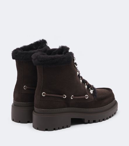 Bottines en daim et shearling - Yves Salomon - Modalova