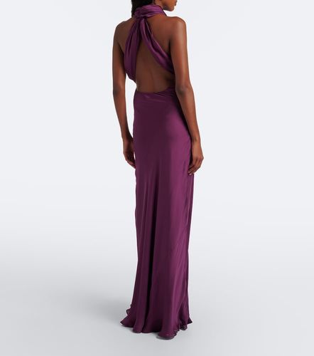 Robe longue Cesura en satin de soie - Christopher Esber - Modalova