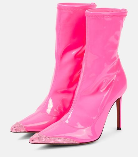 Bottines en cuir à cristaux - Alexandre Vauthier - Modalova