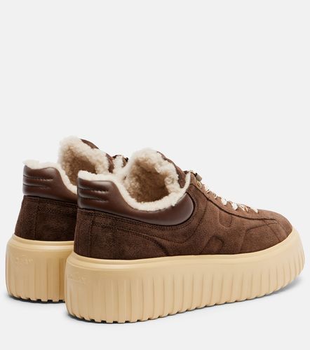 Baskets H-Stripes à plateforme en daim - Hogan - Modalova