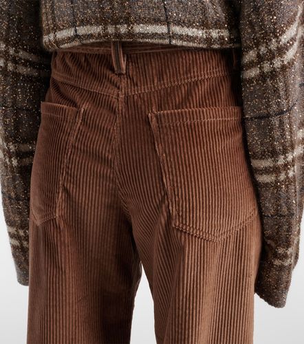 Pantalon droit en velours côtelé de coton - Brunello Cucinelli - Modalova