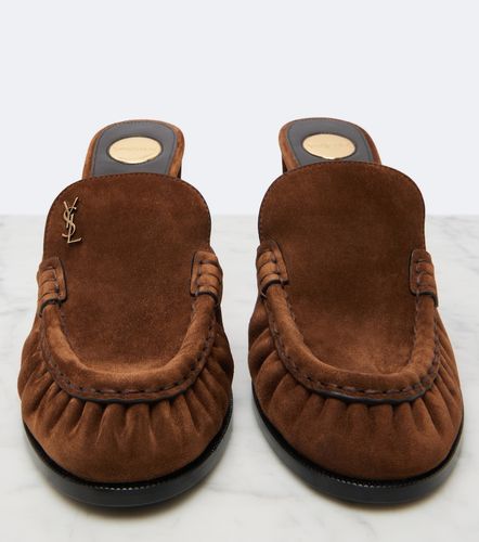 Mules Le Loafer en daim - Saint Laurent - Modalova