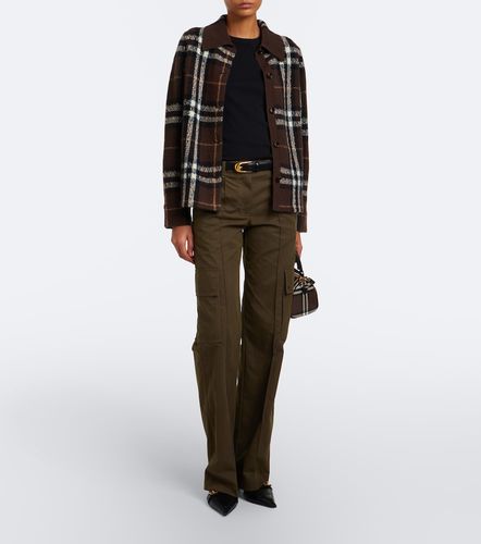 Surchemise Check en cachemire - Burberry - Modalova