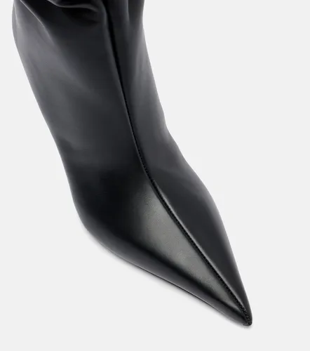 Amina Muaddi Bottes Anok 90 en cuir - Amina Muaddi - Modalova