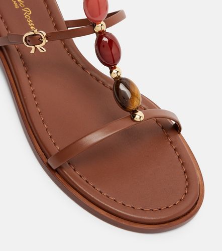 Sandales Shanti en cuir à ornements - Gianvito Rossi - Modalova