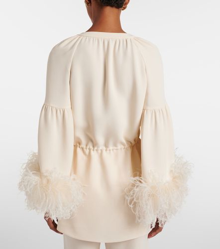 Tunique Cady Couture à plumes - Valentino Garavani - Modalova