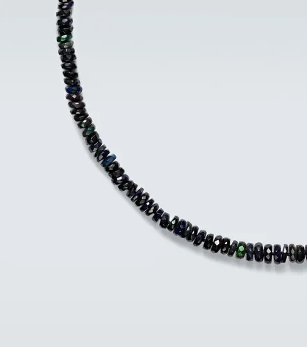 Collier en or blanc 9 ct à perles et opales - Ileana Makri - Modalova