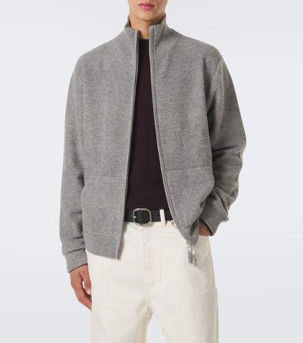 Sweat-shirt zippé en laine et cachemire - Allude - Modalova