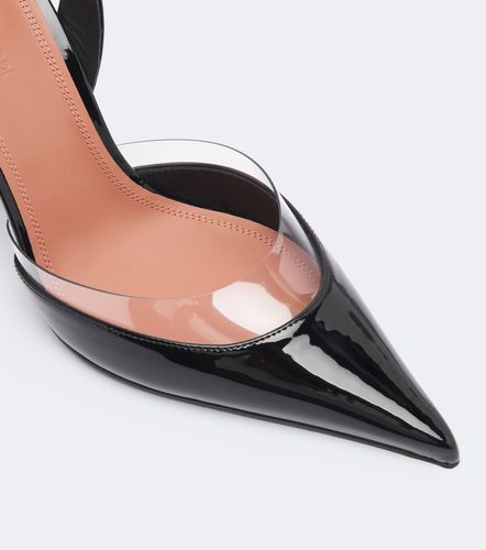 Escarpins slingback Lara en cuir verni - Amina Muaddi - Modalova