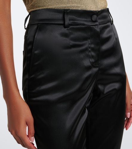 Pantalon slim en satin - Dolce&Gabbana - Modalova