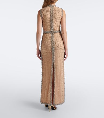 Robe longue Belina à cristaux - Costarellos - Modalova