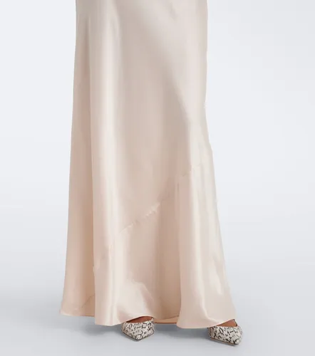 Robe longue Blake en soie à dentelle - Posse - Modalova