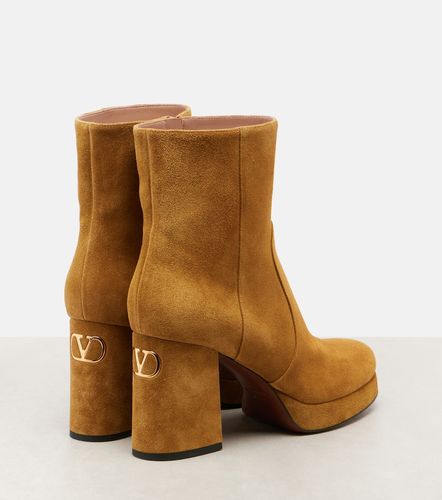 Bottines Fawcette à plateau en daim - Valentino Garavani - Modalova