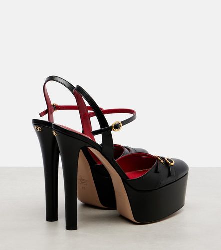 Escarpins Crasher à plateau en cuir - Valentino Garavani - Modalova