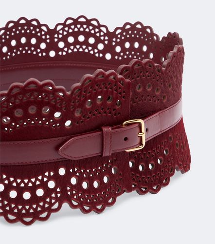 Alaïa Ceinture en cuir façon poulain - Alaia - Modalova