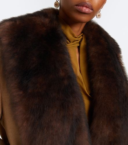 Veste en soie, laine et shearling - Valentino Garavani - Modalova